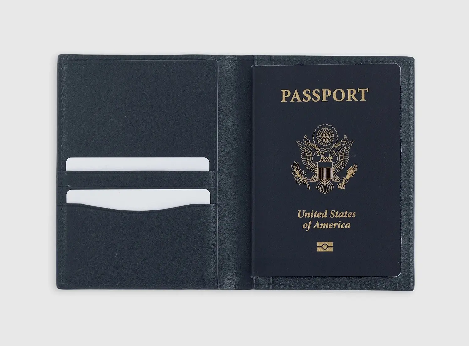 Nappa Leather RFID Blocking Passport Holder