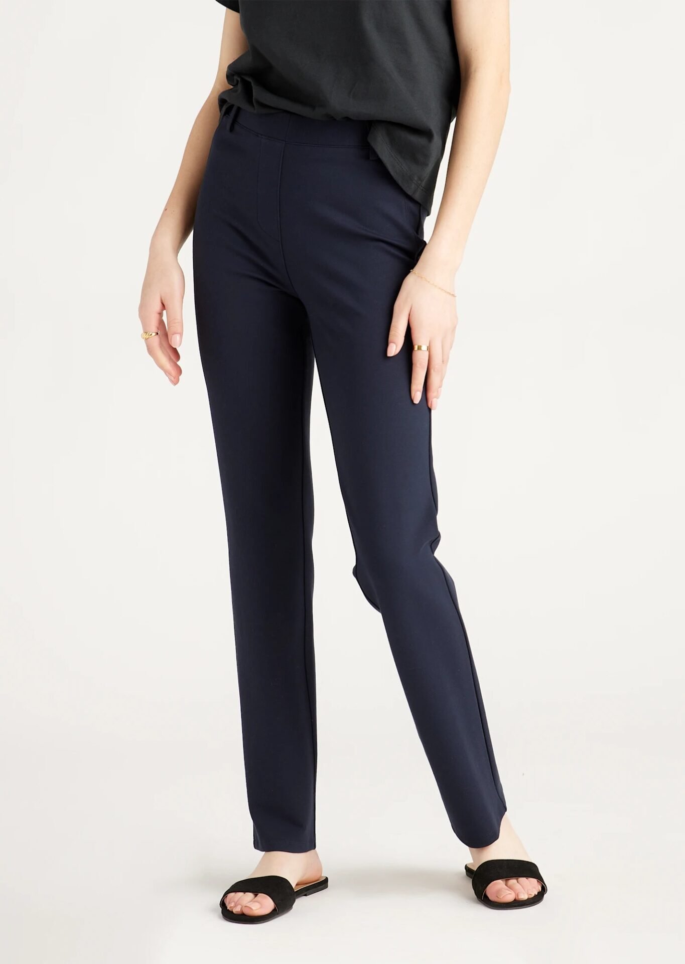 Ultra-Stretch Ponte Straight Leg Pants (32