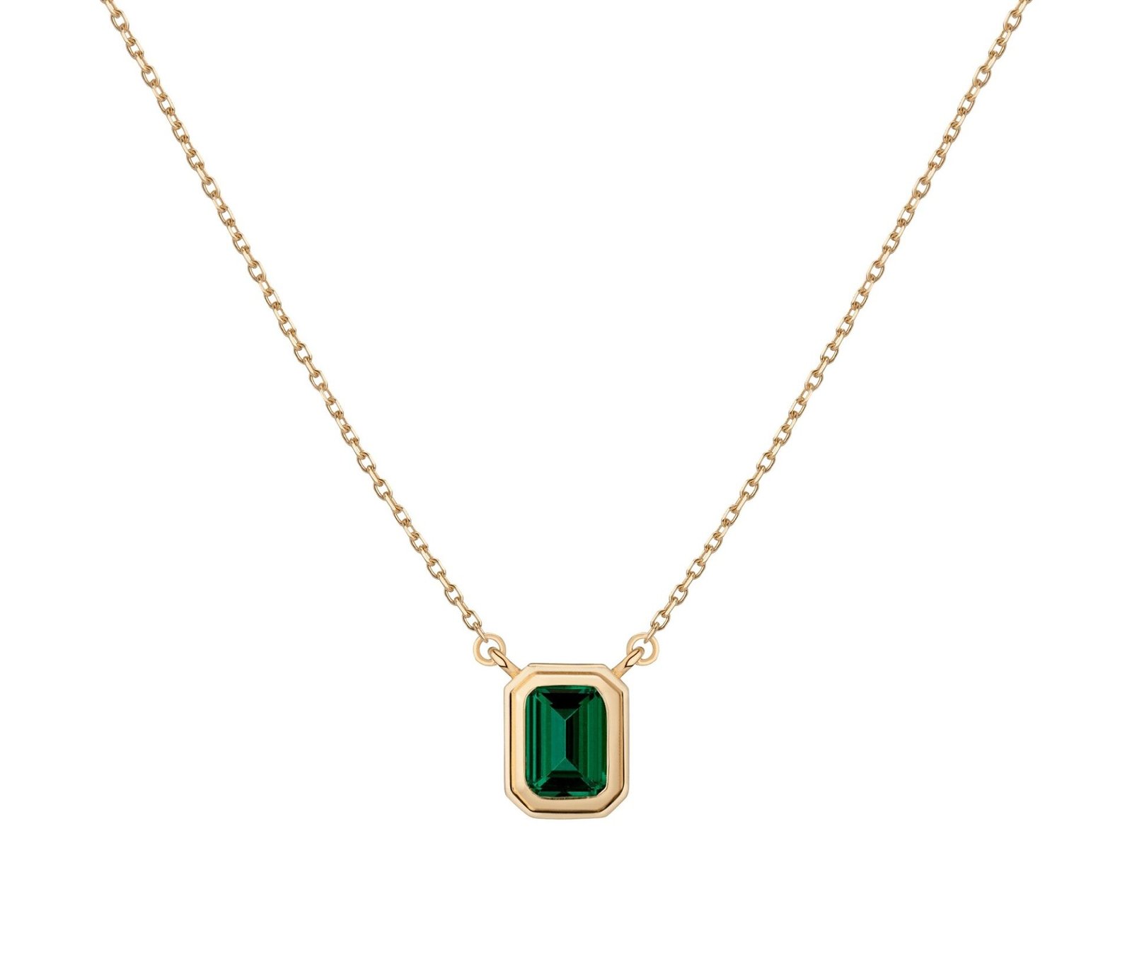 Lab Grown Emerald Heirloom Necklace