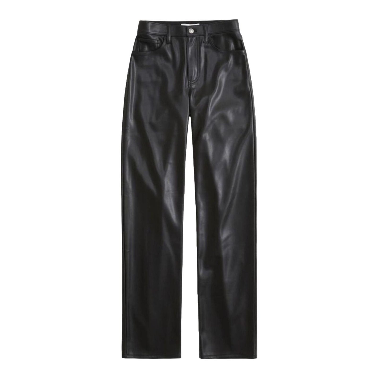 High Rise 90s Relaxed Vegan Leather Pant