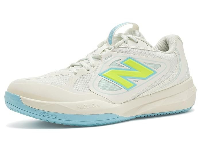 New Balance FuelCell 796 V5 Tennis Shoes — Women's, Sea Salt/Metallic Silver