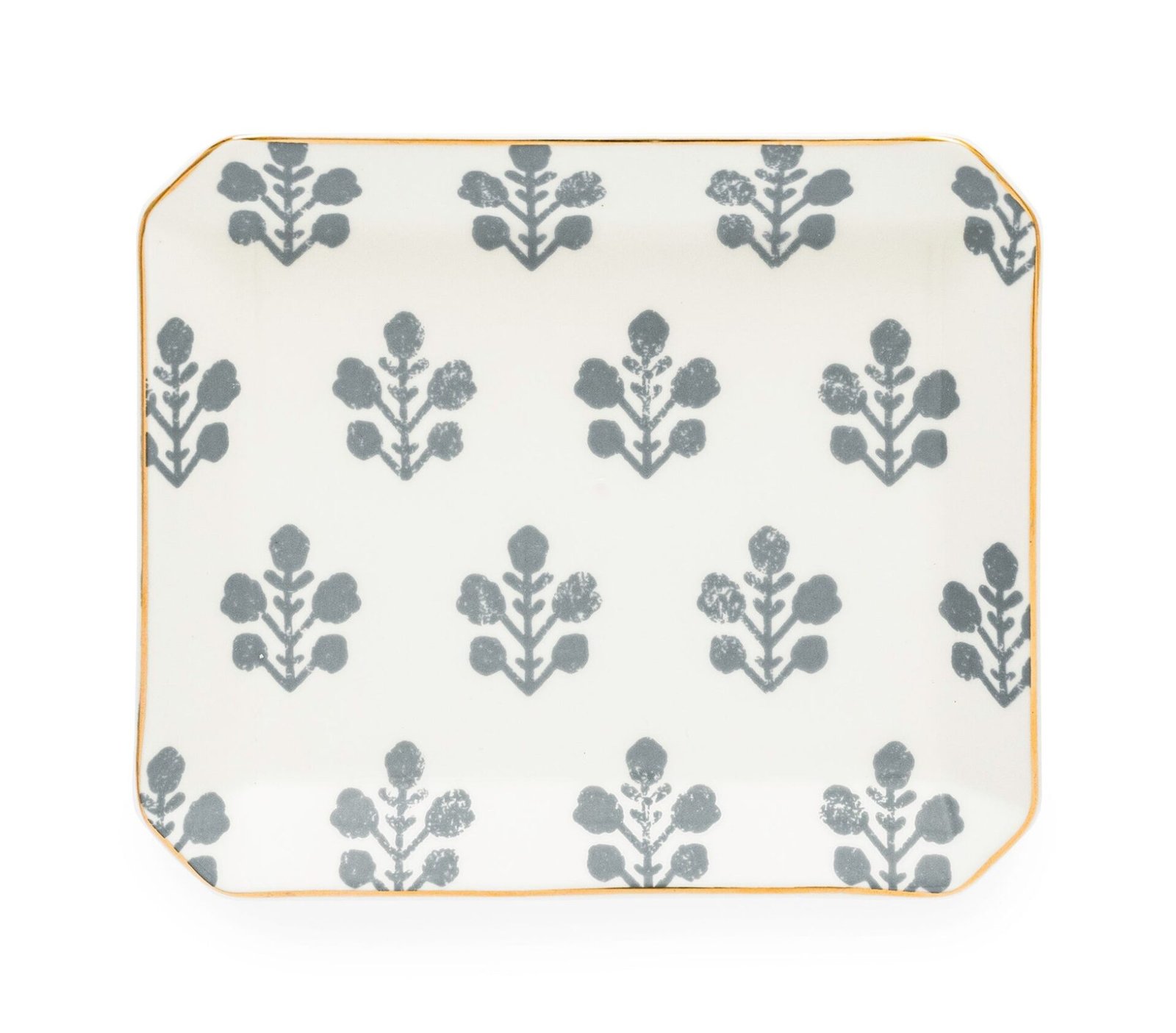Slate Floral Trinket Tray