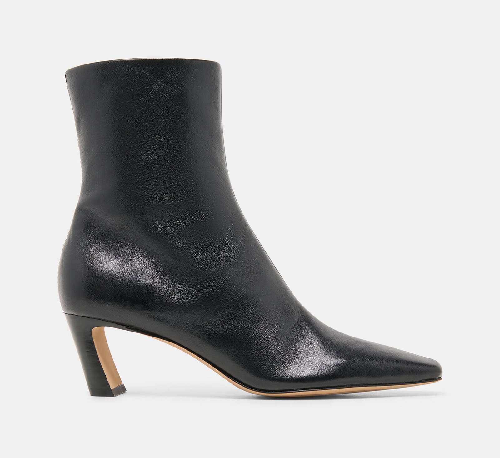 Nesly Leather Ankle Booties