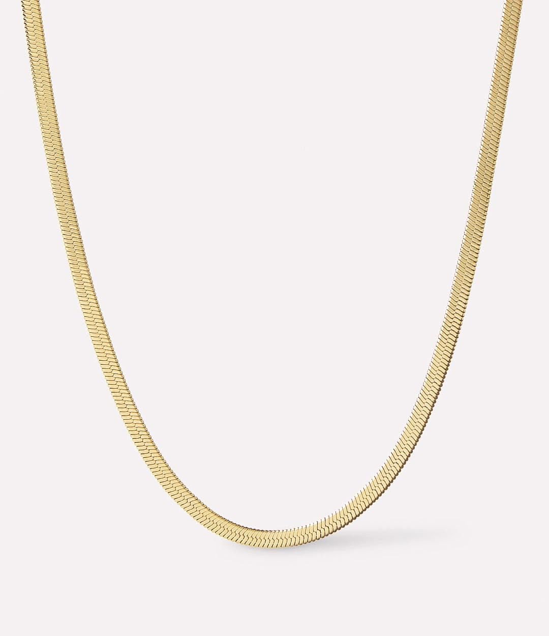Ina Herringbone Chain Necklace
