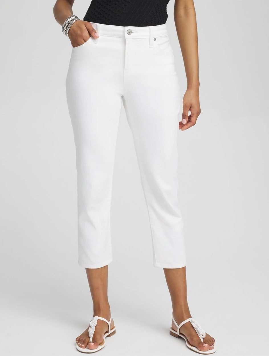 No Stain Girlfriend Cropped Jeans