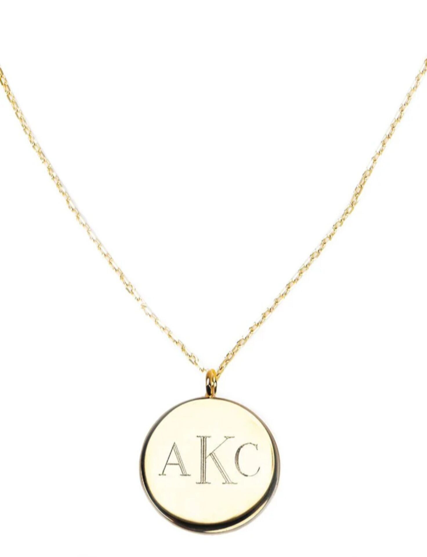 Engravable Pendant Necklace
