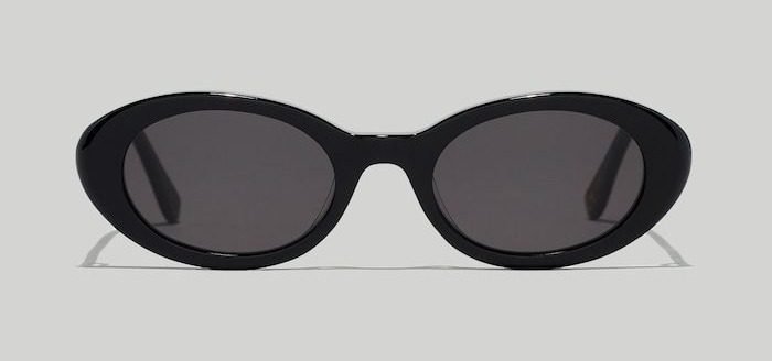 Russell Oval Sunglasses (True Black)