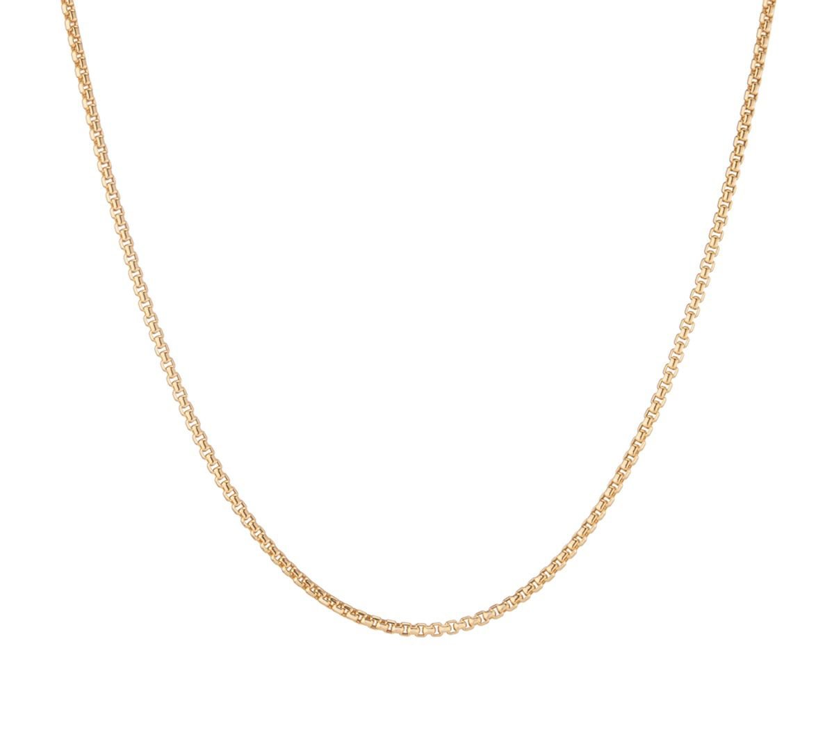 Round Box Chain Necklace