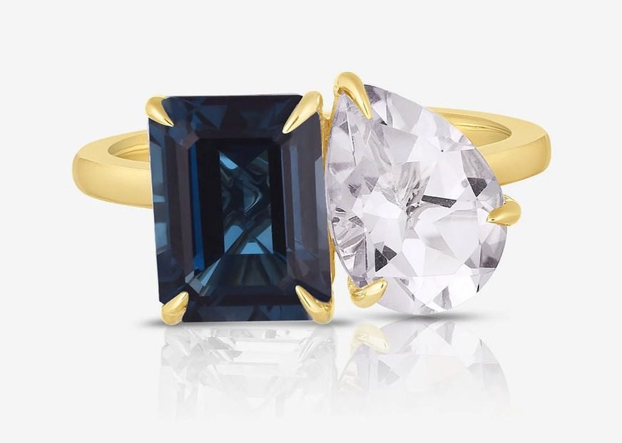 Toi et Moi Personalized Gemstone Ring