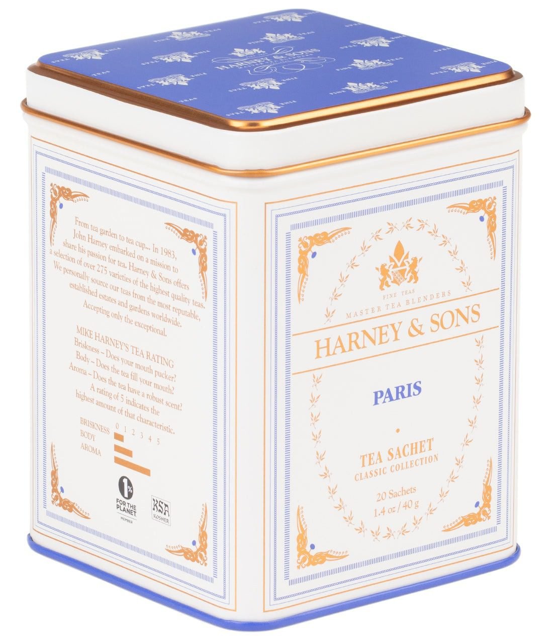 Paris, Classic Tin of 20 Sachets Tea