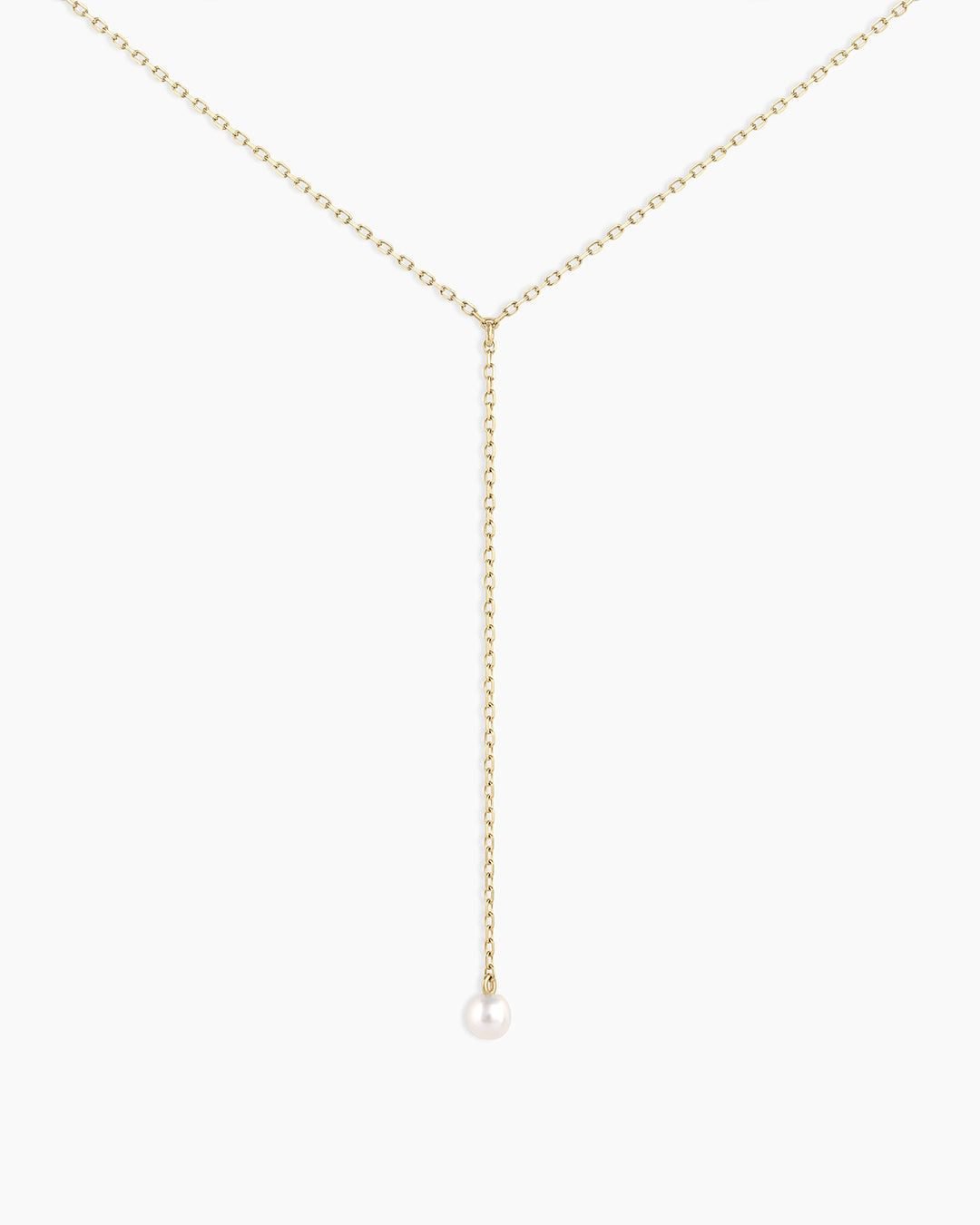 Pearl Lariat Necklace