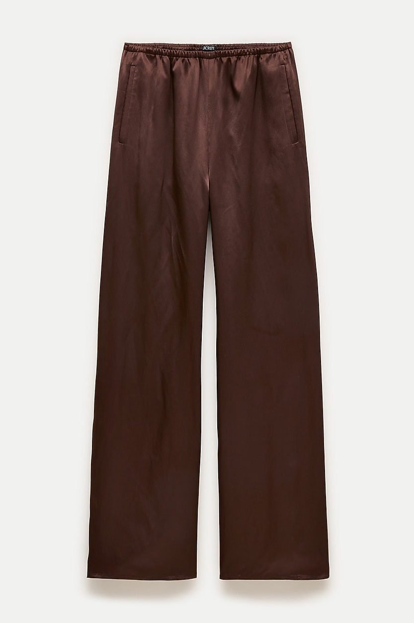 Cosmo Pant in Luster Charmeuse (Cubeb Berry)