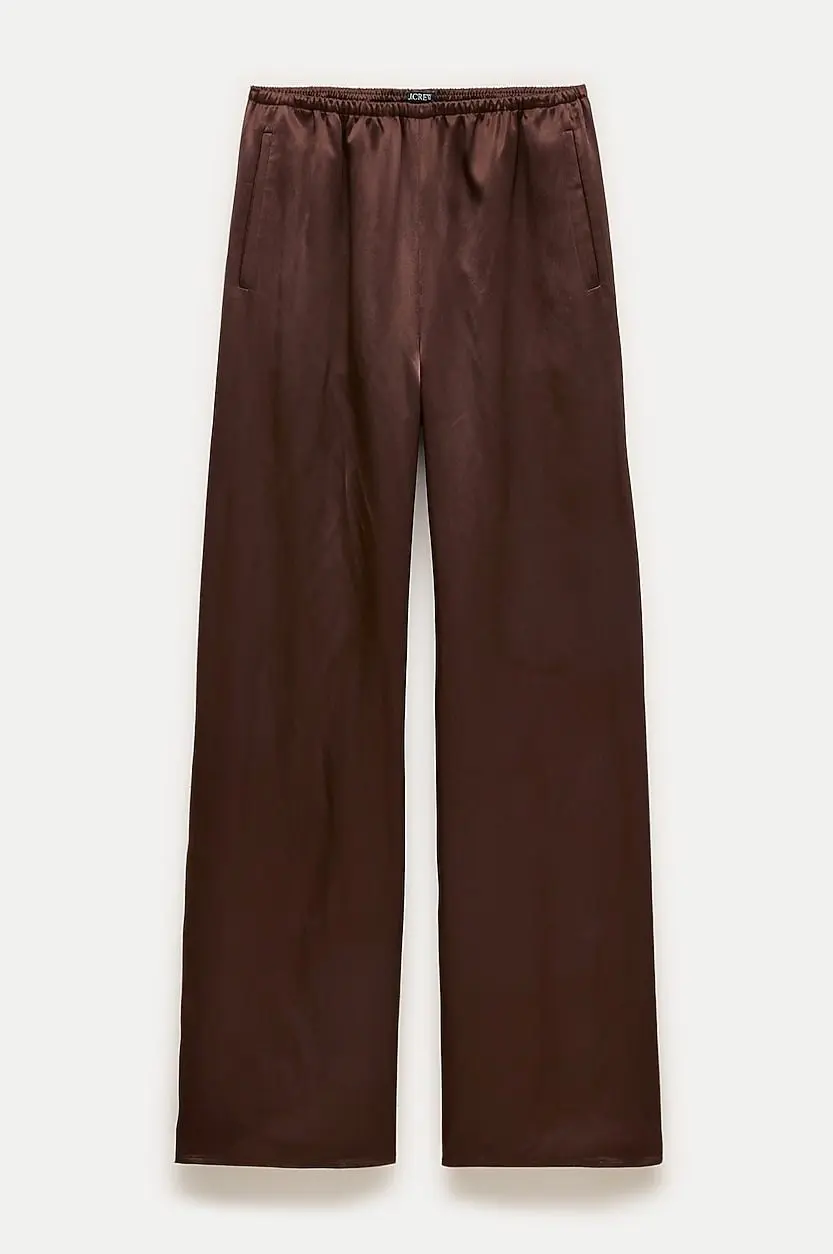 Cosmo Pant in Luster Charmeuse (Cubeb Berry)