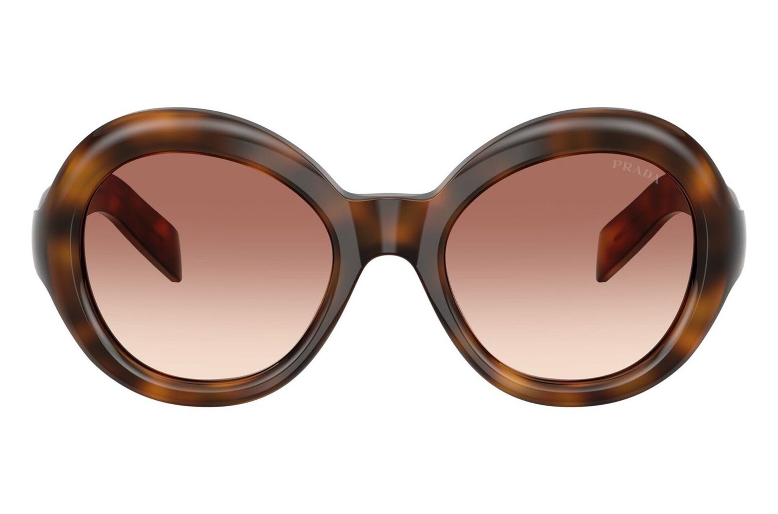 53mm Gradient Round Sunglasses (Classic Tortoise)