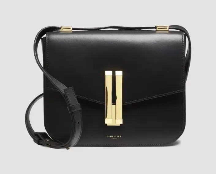 Vancouver Leather Crossbody Bag (Black)