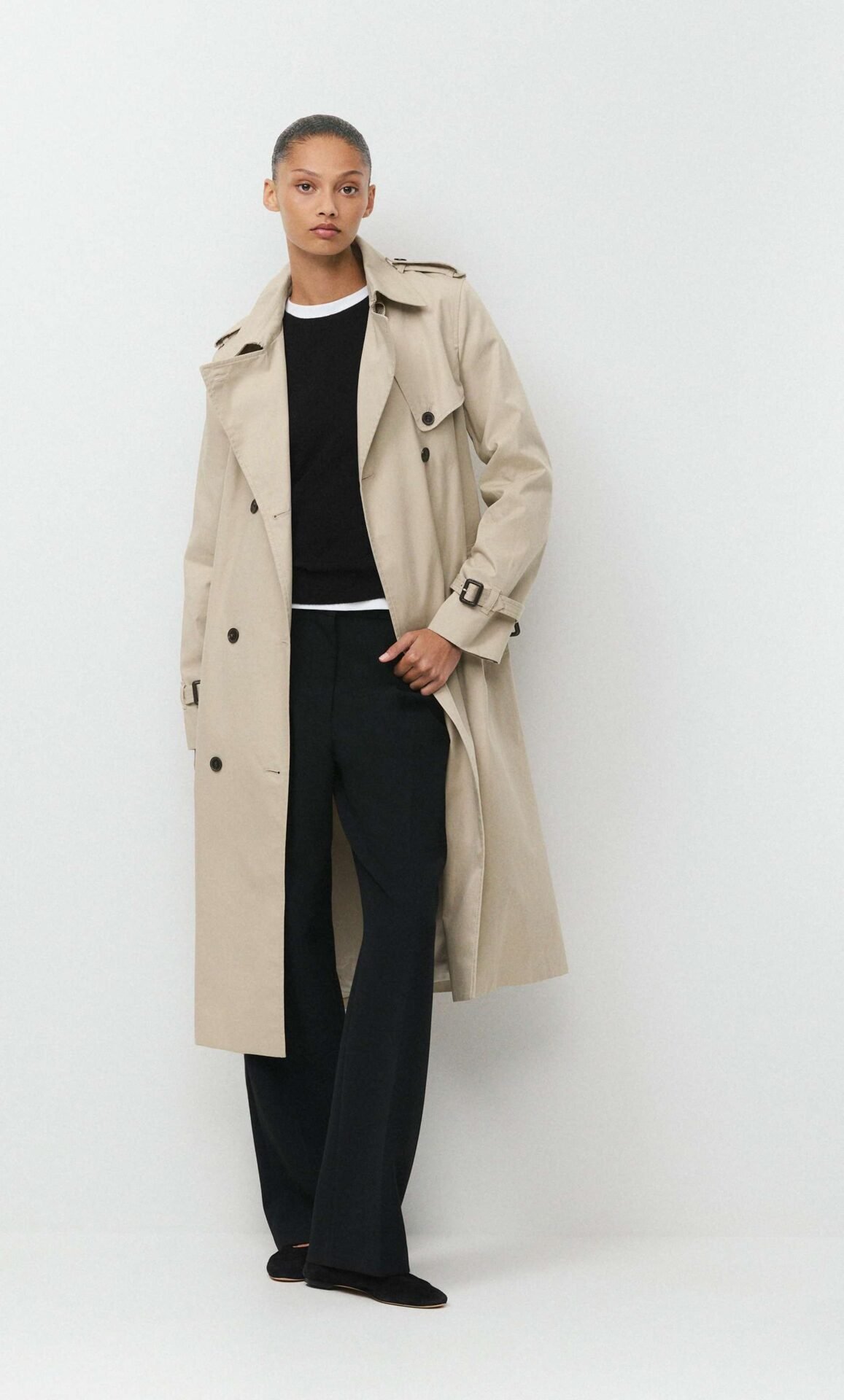The Finch Trench Coat - City Twill (Marcona Beige)