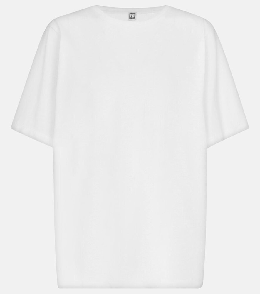 Toteme Oversized cotton jersey T-shirt (white)