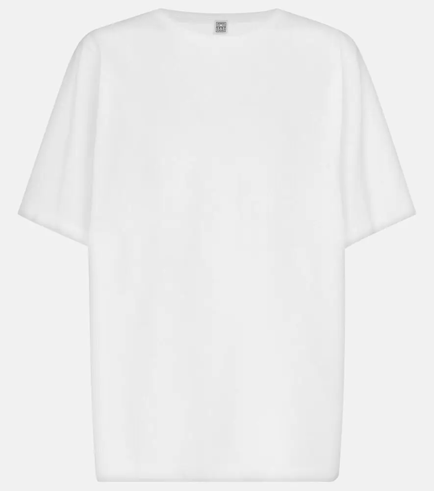 Toteme Oversized cotton jersey T-shirt (white)