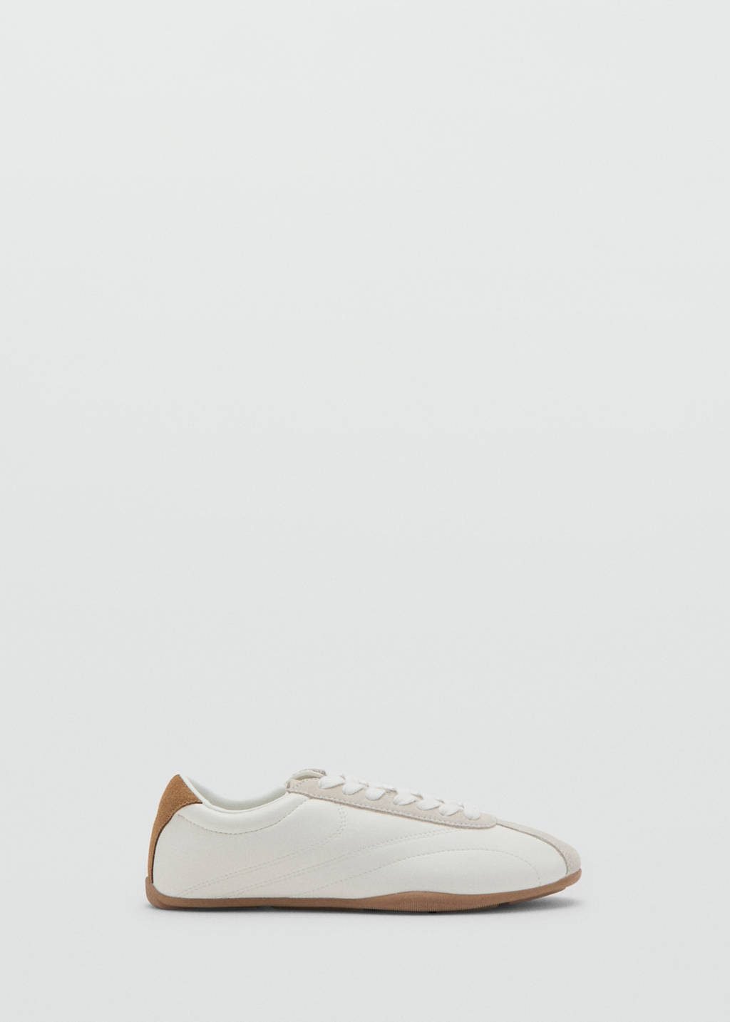 Contrasting Panel Leather Sneakers