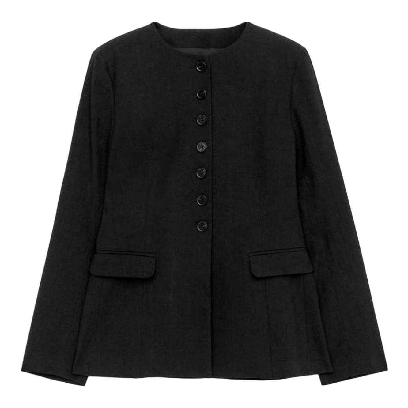 Linen-Blend Blazer