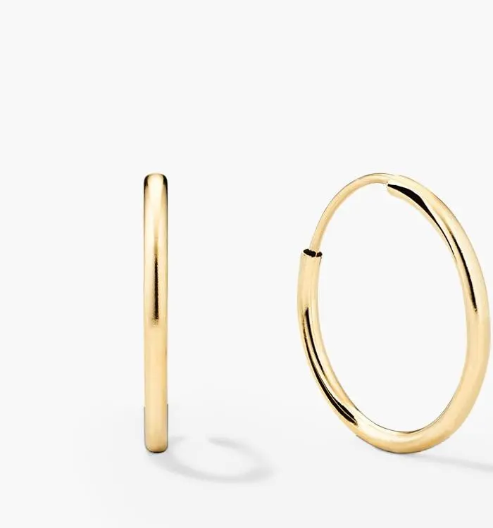 Small Hoops (10k Yellow Gold)