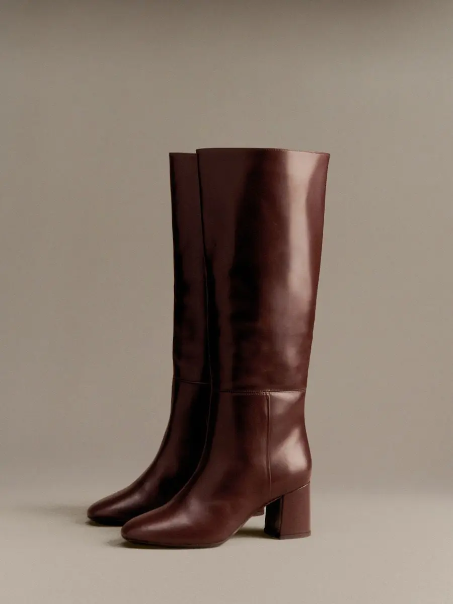 Theodora Boots (Glossy Chocolate)
