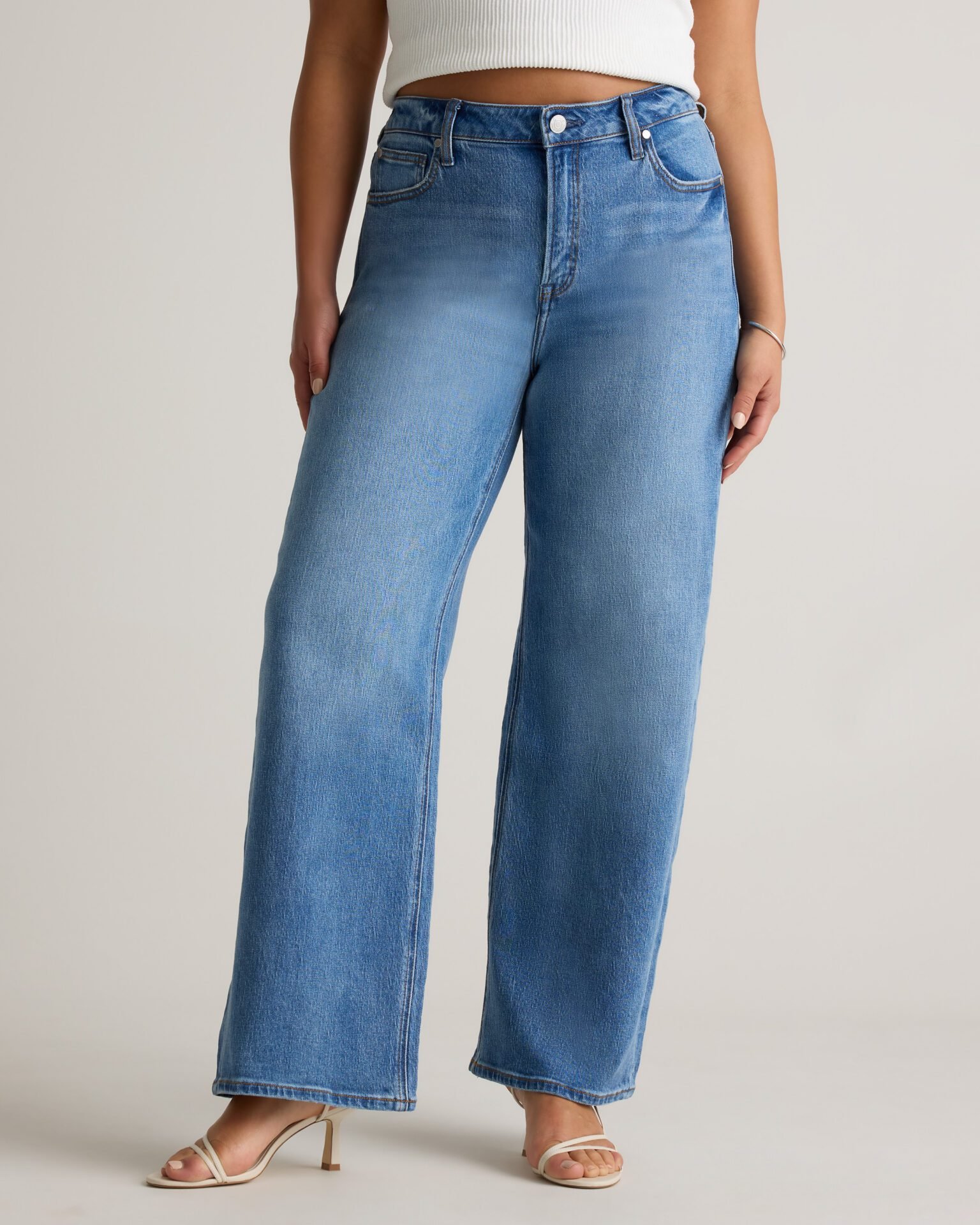 Bella Stretch Relaxed Straight Jeans (Atlantic Blue)
