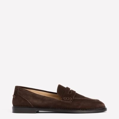 Nya Penny Loafers (Bitter Chocolate Suede)