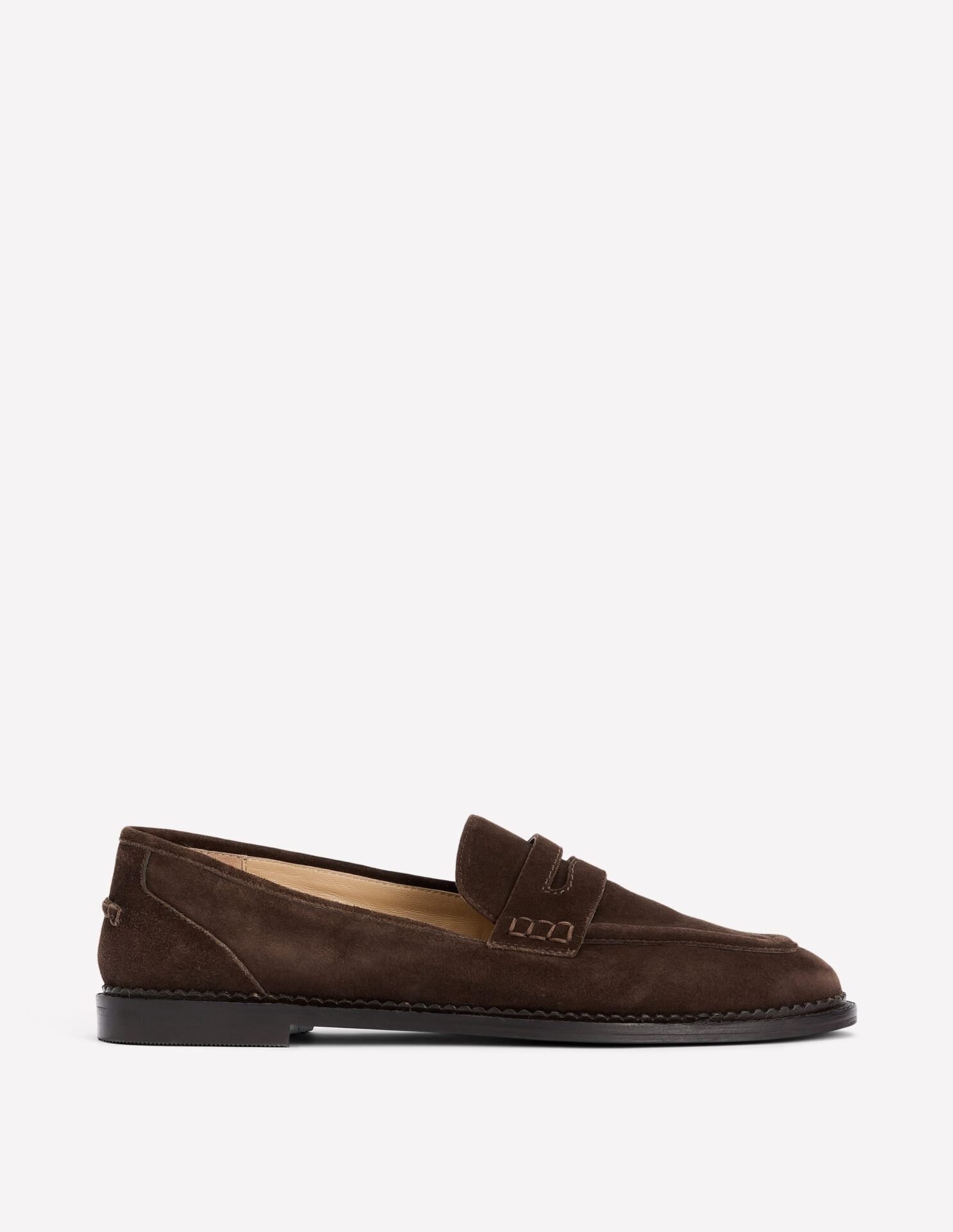 Nya Penny Loafers (Bitter Chocolate Suede)