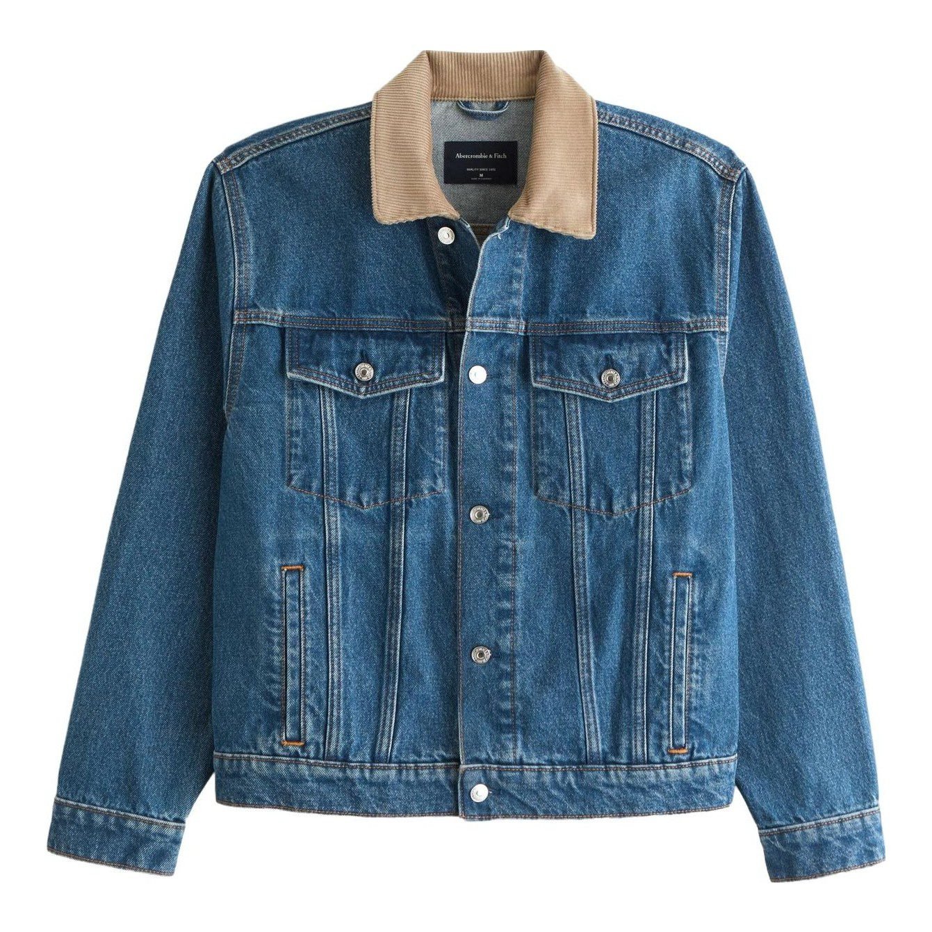 Cropped Denim Trucker Jacket