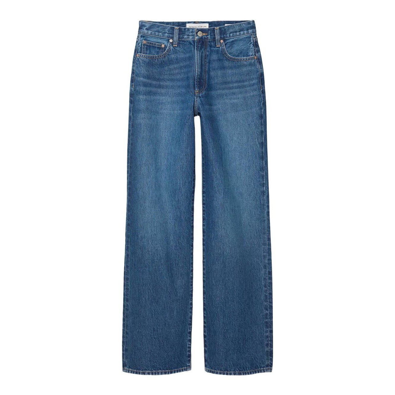 Denim Forum The Farrah Hi-Rise Wide Jean