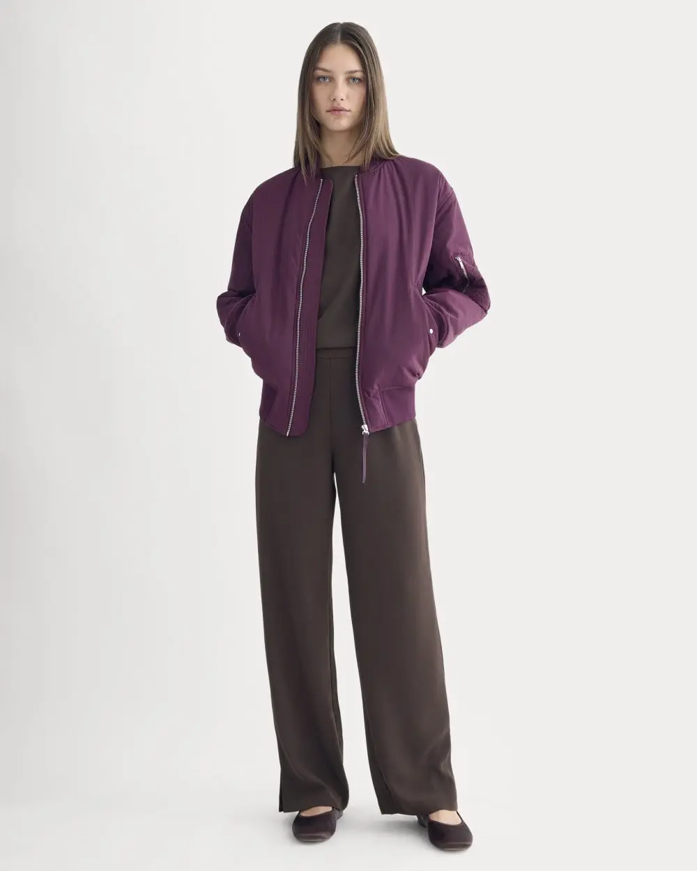 Drapey Crepe Pant (Dark Chocolate)