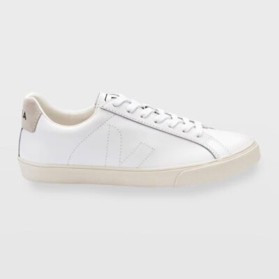 Esplar Leather Logo Sneakers (White)
