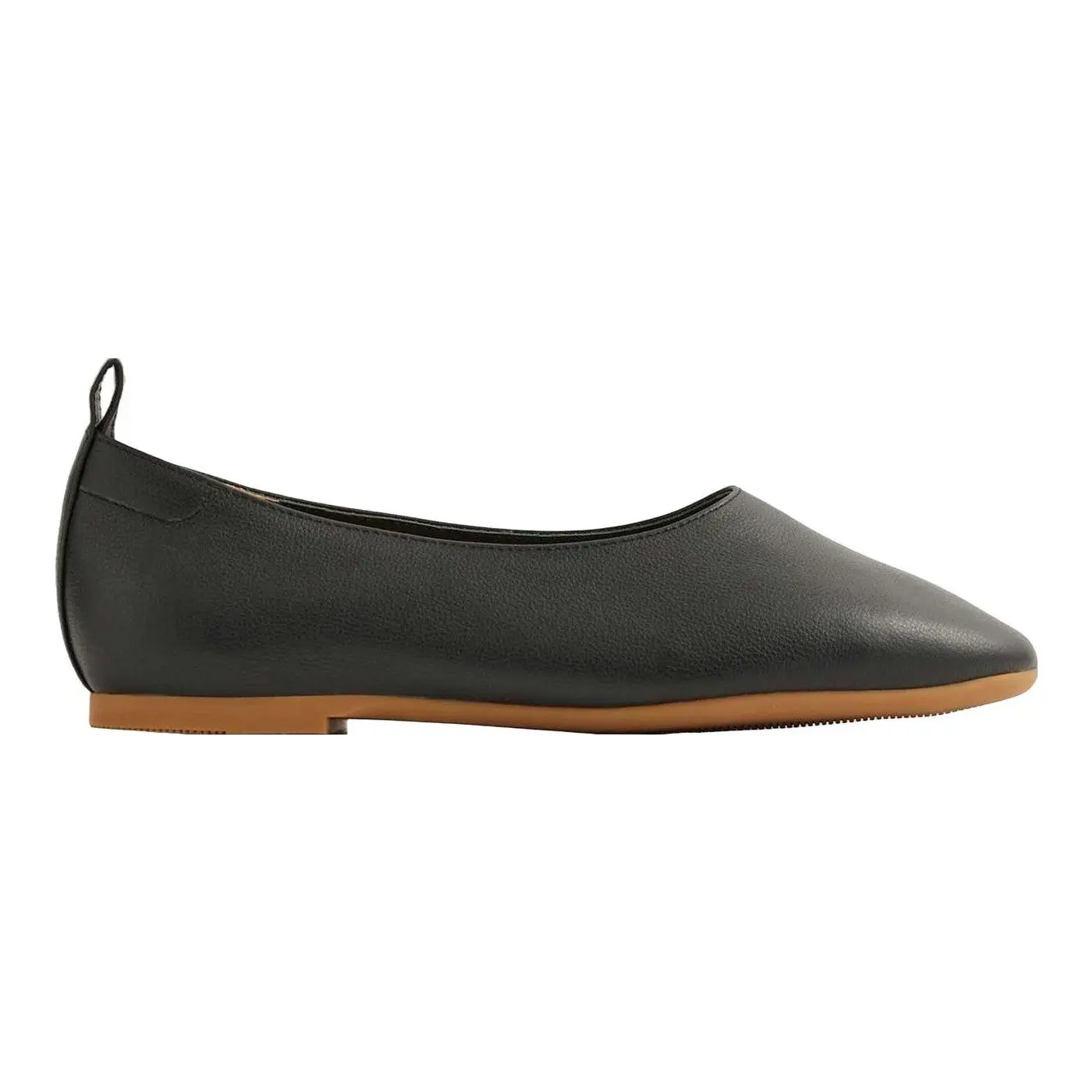 Italian Leather Glove Ballet Flat (Cognac)