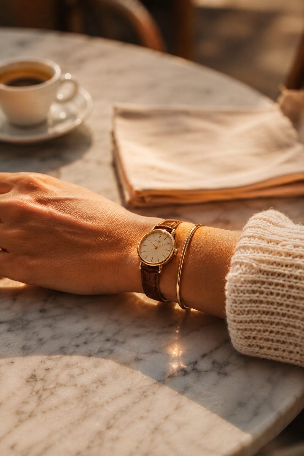 Old money watches styled across different outfits