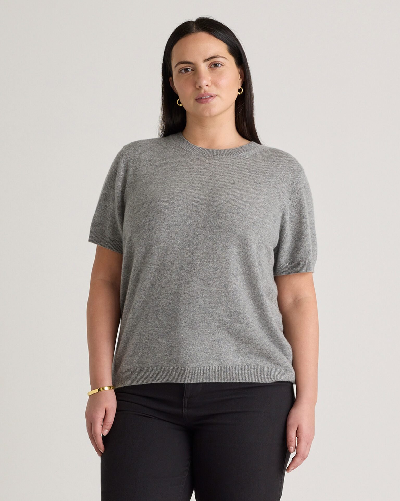 Mongolian Cashmere Tee (Ivory)