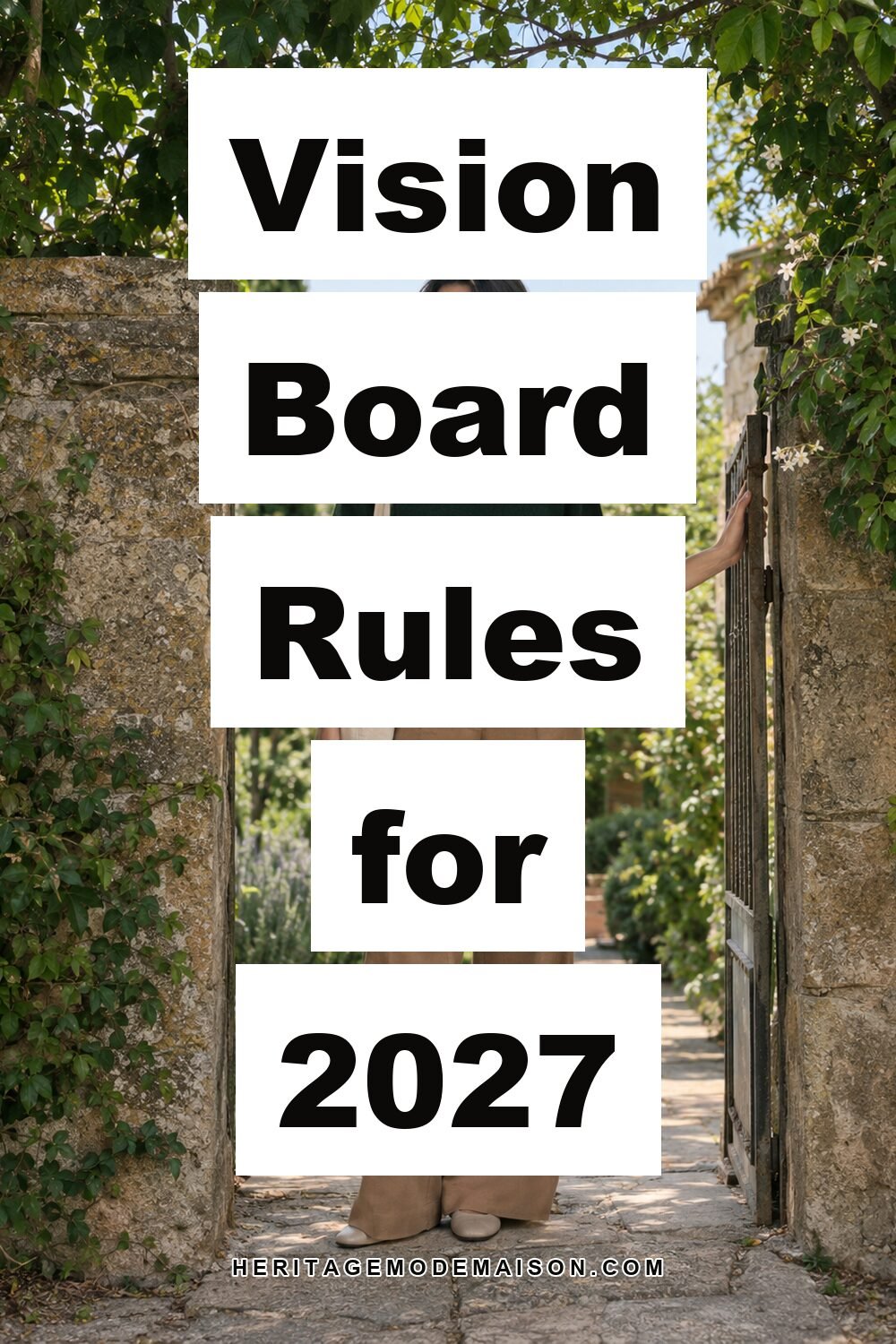 Vision Board Rules for 2027