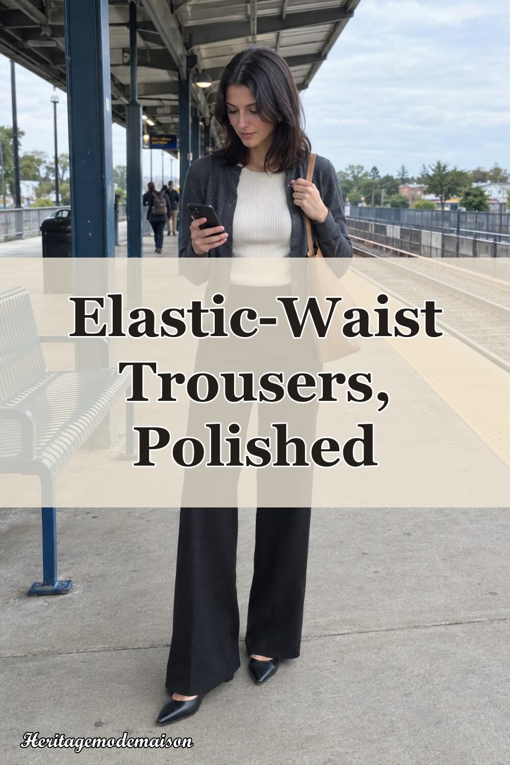 Elastic-Waist Trousers, Polished