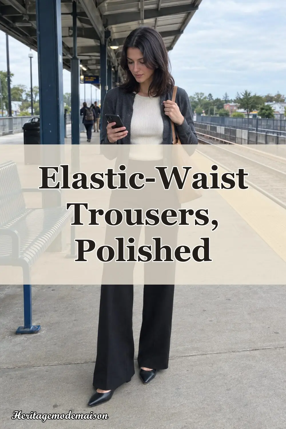 Elastic-Waist Trousers, Polished