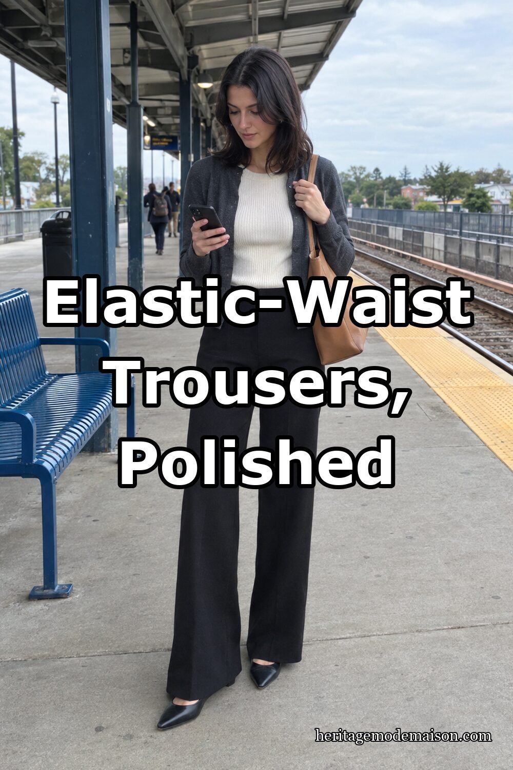Elastic-Waist Trousers, Polished