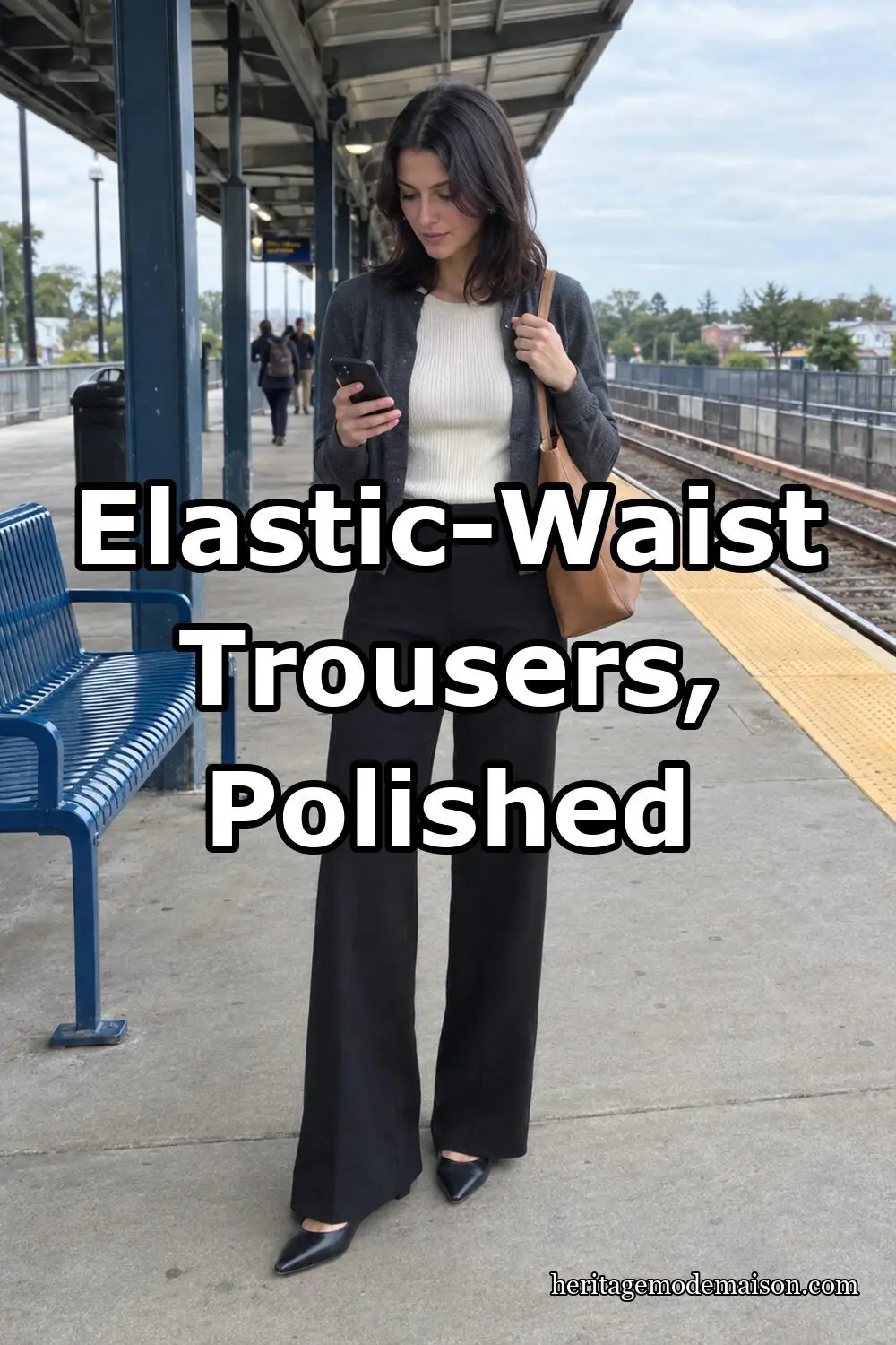 Elastic-Waist Trousers, Polished