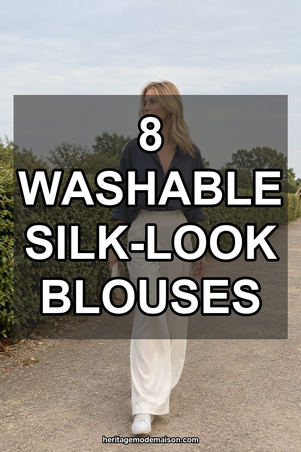 8 Washable Silk-Look Blouses