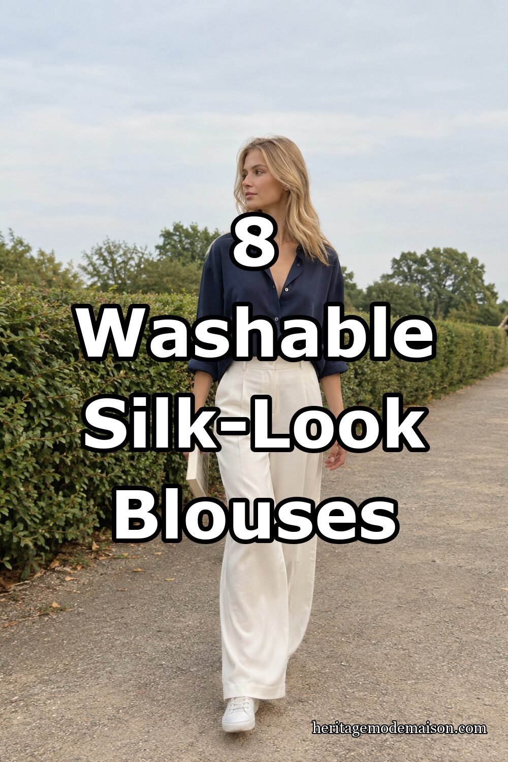 8 Washable Silk-Look Blouses