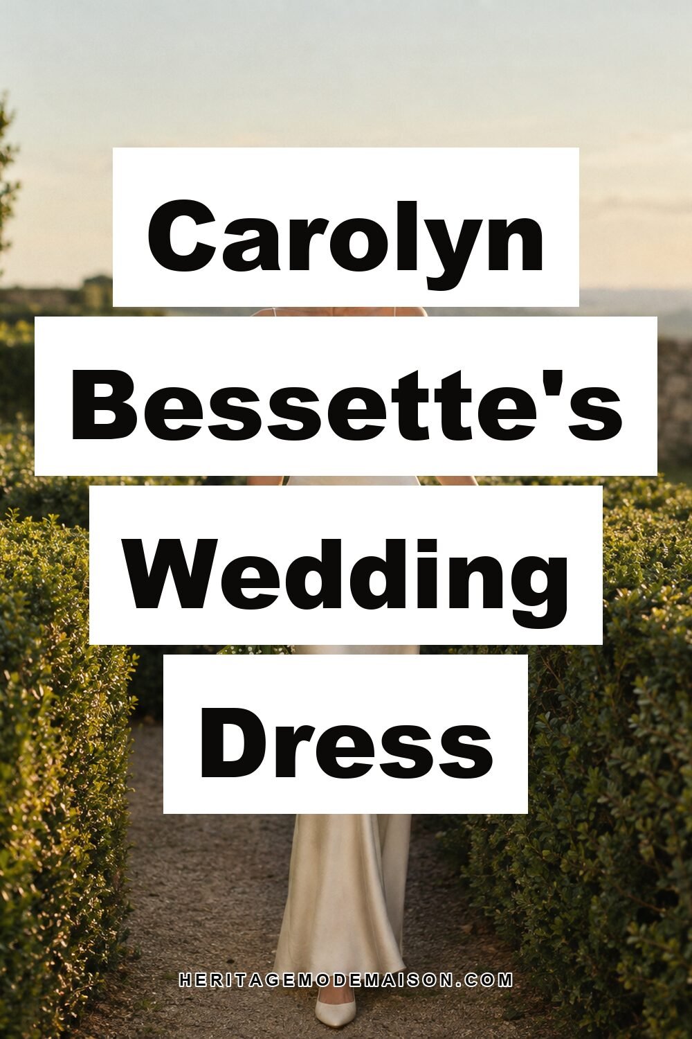 Carolyn Bessette's Wedding Dress