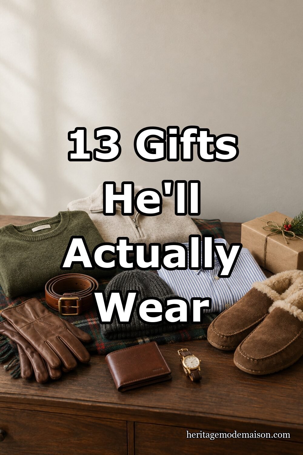 13 Gifts He'll Actually Wear
