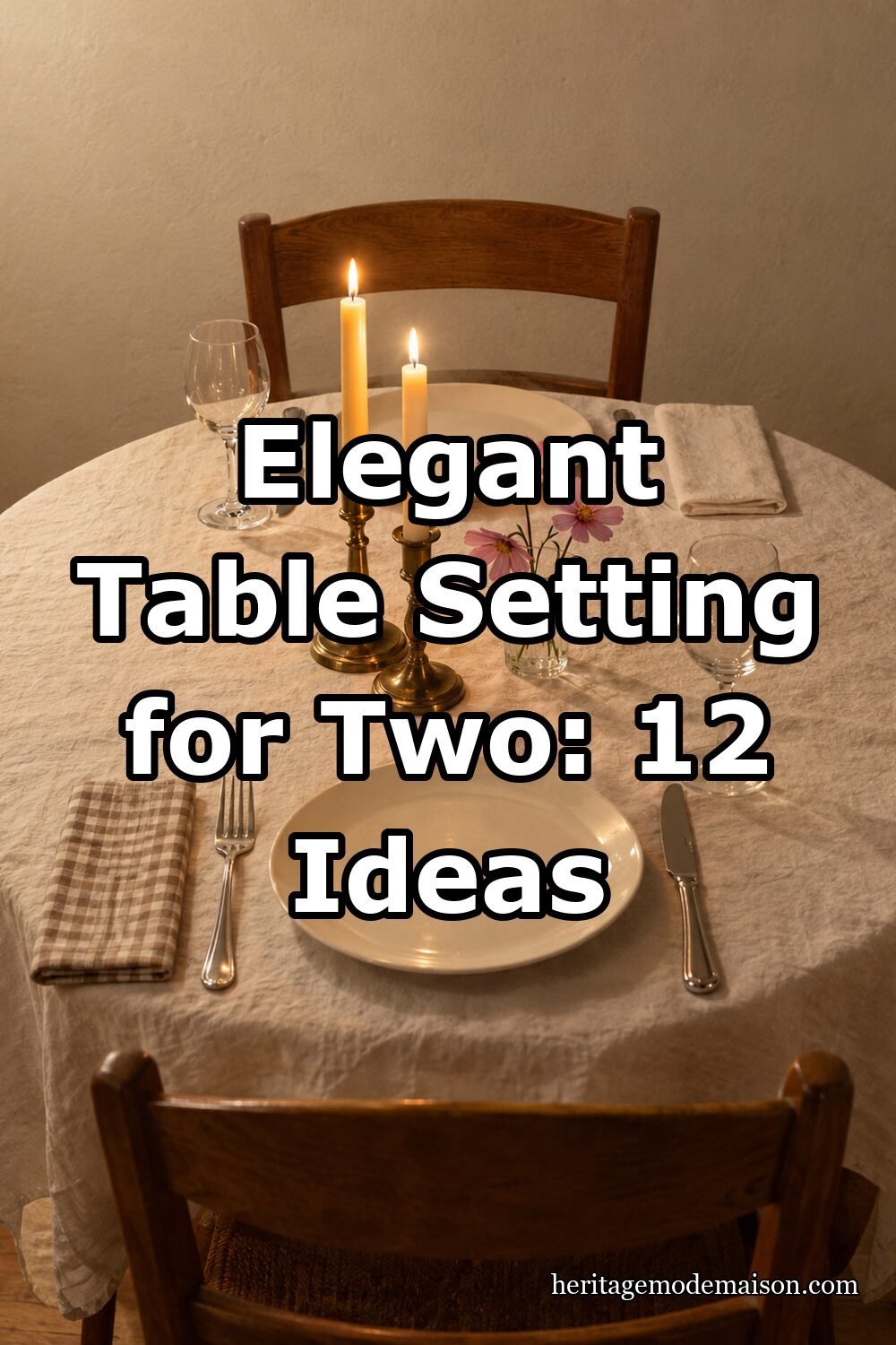 Elegant Table Setting for Two: 12 Ideas