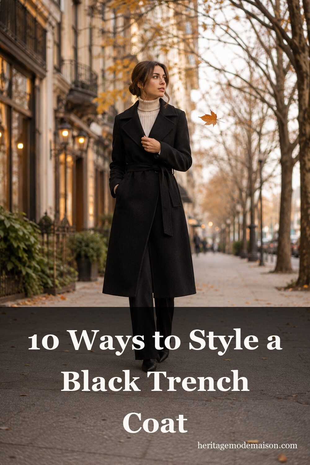 10 Ways to Style a Black Trench Coat