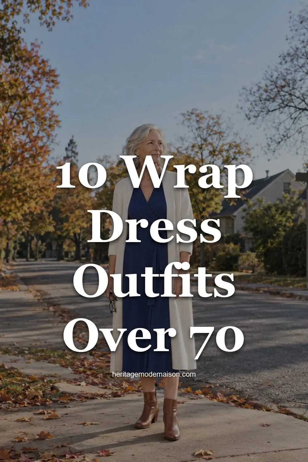 10 Wrap Dress Outfits Over 70
