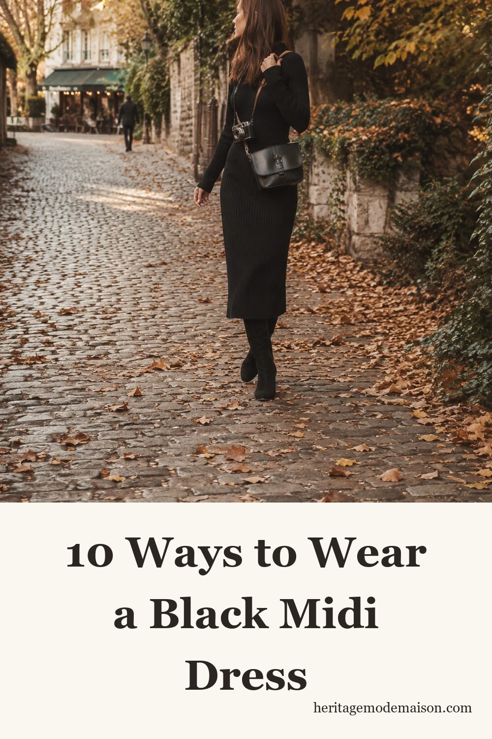 10 Ways to Wear a Black Midi Dress