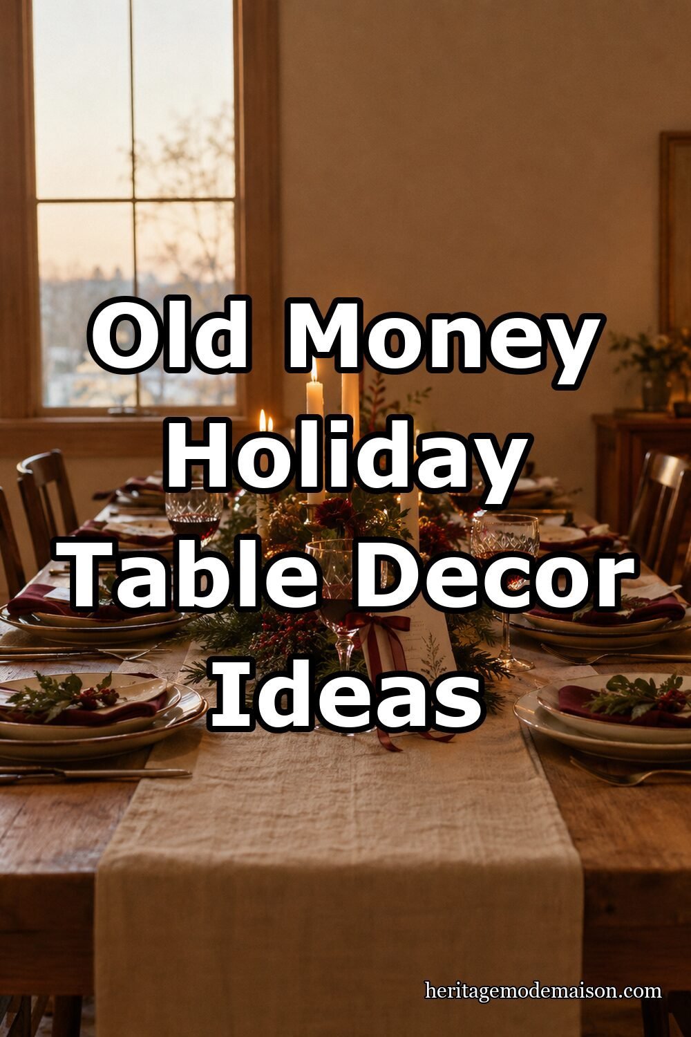 Old Money Holiday Table Decor Ideas